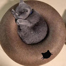 Donut Cat Tunnel Bed Peekaboo Cat Cave for Large Cats Up to 30 Lbs, Kitty Interactive Playing Tent House for Multiple Cats,Detachable,Scratch Resistant (Brown, Large - 24 Inch Diameter) by CozyNest Decor