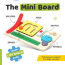 deMoca Montessori Busy Board for 1 Year Old, Premium Wooden Baby Busy Board, Airplane Toys for Toddlers 1-3, Car Travel Essential, Gift for Boys & Girls by TinyTreasures Baby Boutique