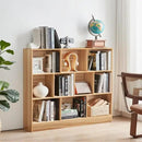 LEYAOYAO 10 Cube Bookshelf with Base,3 Tier Mid-Century Modern Grey Bookcase,Standing Wide Bookshelves Storage Organizer Shelf,Rustic Wood Display Cabinet Book Shelves for Bedroom,Living Room,Office by CozyNest Decor