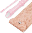 Recorder Instrument for Beginner Kids Adults,8-Hole Soprano Descant Recorder Music Flute with with Cleaning Rod & Leather Case For School Student Home Entertainment(2-Carved Pink) by TinyTreasures Baby Boutique