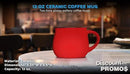 DISCOUNT PROMOS Glazed Campfire Coffee Mugs 12 oz. Set of 10, Bulk Pack - Perfect for Coffee, Tea, Espresso, Hot Cocoa, Other Beverages - Red by CozyNest Decor