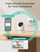 VistaView Lite RB Smart WiFi Baby Monitor - 4” 720P Split Screen & 1080P Camera App Control, Motion Alerts, 2500mAh Removable Battery, HD Night Vision, 2-Way Talk, Multi-User, Triple Security by TinyTreasures Baby Boutique