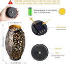 Solar Lanterns Outdoor Waterproof, 2 Pack Solar Garden Lanterns, LED Hanging Lanterns Solar Powered with Handle, Garden Decorative Retro Metal Solar Light for Table Pathway Walkway, Gardening Gifts by GreenHaven Gardens