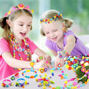 Arthopt Snap Pop Beads Jewelry Making Kit for Girls with 700+ pcs Arts and Crafts Toys for Kids 3-7 Years Old, DIY Snap Beads Bracelets Necklace Ring Toy Set Birthday Gifts for Girls 4 5 6 7 8 by TinyTreasures Baby Boutique