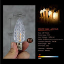 C9 Christmas Replacement LED Light Bulbs, E17 Base Commercial Grade Holiday Bulbs, 4W 5W 6W 7W Incandescent Equivalent, Warm White 2200K, Clear Plastic Bulbs for Christmas String Light - 50 Pack by GreenHaven Gardens