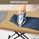 Ironing Board with Heat Resistant Cover, 43x13 Compact and Space Saver Iron Board,Height Adjustable,Easy to Fold,Stable Structure by CozyNest Decor