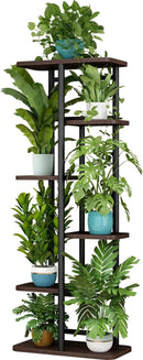 LINZINAR Plant Stand 6 Tier 7 Potted Indoor Plant Shelf Multiple Stands for Garden Corner Balcony Living Room by GreenHaven Gardens