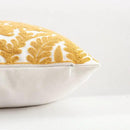 HWY 50 Mustard Yellow Decorative Throw Pillow Covers 18x18 Inch, Pack of 2 Embroidered Cotton Farmhouse Cushion Cover Pillow Case for Sofa Couch Living Room Bed Bedroon, Accent Branches by CozyNest Decor