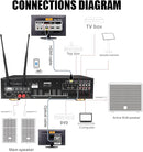 Complete Professional 3000W Digital Karaoke System W/HDMI, WiFi, Bluetooth, USB Recording Free Unlimited Songs by TinyTreasures Baby Boutique