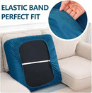 hyha Waterproof Couch Cushion Covers, Stretch Sofa Couch Seat Slipcover for Dog Washable, Non-Slip Waterproof Outdoor Cushion Covers for Patio Furniture Replacement (1 Piece for Large, Deep Teal) by CozyNest Decor