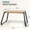 Outdoor Footstools for Patio,Backyard Patio Furniture Metal Frame Small Seat All Weather Footrest for Couch Patio Chairs 2 Pieces Beige by CozyNest Decor