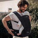 Bebamour Baby Carrier with Hip Seat,All-Position Breathable Mesh Hip Seat & Carrier 0-36Months with Head Hood, 3 PCS Teething Pads, Waist Extender,Storage Bag & Pacifier Case(Black) by TinyTreasures Baby Boutique