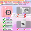 Instant Print Camera for Kids, Christmas Birthday Gifts Girls Boys Age 3-12, HD Digital Video Cameras Toddler, Portable Toy 3 4 5 6 7 8 9 10 Year Old Girl with 32GB SD Card-Pink by TinyTreasures Baby Boutique