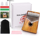Kalimba Thumb Piano 17 Keys, Portable Mbira Finger Piano Gifts for Kids and Adults Beginners Wood by TinyTreasures Baby Boutique