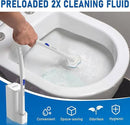 KOKL Disposable Toilet Brush, Toilte Wand Kit, Toilet Brushes and Holders with 40 Refills, Toilet Bowl Brush, Toilet Bowl Cleaning Wands, Toilet Cleaning System for Bathroom Maintenance(2-Set) by CozyNest Decor