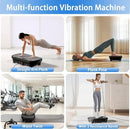 Vibration Plate Exercise Machine, Full Body Shaker Workout Vibration Plate for Lymphatic Drainage Weight Loss, Waver Vibrating Fitness Platform with Resistance Bands, Low Noise Home Fitness for Adults by CozyNest Decor