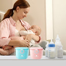 Termichy Baby Formula Dispenser, Portable Milk Powder Dispenser Container with Carry Handle and Scoop for Travel Outdoor Activities with Baby Infant, 8.8OZ, 0.55LB, 250g (Blue-2pack) by TinyTreasures Baby Boutique