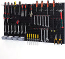 48x24 inch Black Metal Pegboard Kit for Wall Organization with Hooks, Garage Storage Bins, and Utility Tool Board, Efficient Tool Organizer Peg Board by GreenHaven Gardens