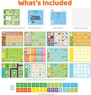 Activity Box, Add-on for Talebot Coding Robot with 6 Double-Sided Interactive Cards with 10 Themes, 98 Stickers, 32 Command Cards, Educational STEM Games for Kids Aged 3-5 by TinyTreasures Baby Boutique