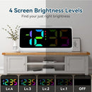 Netzu Loud Alarm Clock for Heavy Sleepers, RGB Alarm Clocks for Bedrooms Seniors Kids, Plug in Digital Clock with 5 Dimmers, 2 Alarms, 4 Volumes and Snooze (White) by TinyTreasures Baby Boutique