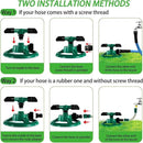 2 Pack Sprinklers for Yard, 360Rotating Lawn Sprinkler, Sprinklers for Yard Large Area, Lawn Sprinklers, Powerful and Even Watering for Lawns and Gardens by GreenHaven Gardens