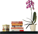 joelsantiques - 24 Inch Wooden Floating Shelves for Wall - 24x8x2 in - Made of Natural Wood - Short Heavy Duty Rustic Wall Shelves for Bedroom - Perfect for Living Room, Kitchen - Black by CozyNest Decor