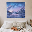 HZOHNAGO Mountain Tapestry Aurora Snow Mountain Sunset Pattern Printed Wall Tapestry Wall Hanging for Bedroom Living Room Dorm 60" W x 50" H by CozyNest Decor