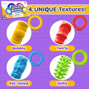 Sensory Fidget Toys for Kids Adults - 4 Pack Stretchy Fidget Bracelet | Texture & Calming Autism Sensory Toys for Special Needs Autistic Children | Calm Down Toy for Toddler Girls Boys by TinyTreasures Baby Boutique