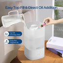 Humidifiers for Bedroom, Top Fill 2.5L Cool Mist Humidifiers for Large Room, Easy to Fill & Clean, 30H Runtime, 28dB Quiet Air Humidifier for Plants, Baby Nursery, Indoor with Night Light by TinyTreasures Baby Boutique