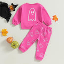 0-4T Toddler Boy Girl Halloween Outfit Fall Clothes Ghost Long Sleeve Sweatshirt Top Pants Baby Halloween Clothes by TinyTreasures Baby Boutique
