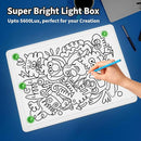 Zocelight Rechargeable A3 Tracing Light Box with Padded Case,Diamond Art Light Board with 4 Magnets,Wireless Light Pad for Diamond Painting,Ultra Bright Light Table for Drawing, Sketching(White) by TinyTreasures Baby Boutique