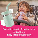 Pandaloo® Smoothie Cups for Kids - Stainless Steel Toddler Tumbler with Straw, Sippy Cup for Smoothies - BPA-Free, Toddler Snack Cups, 10 oz by TinyTreasures Baby Boutique