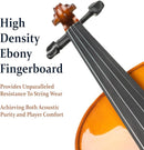 Cecilio 3/4 Violin Solidwood Violin with D'Addario Prelude Strings, Bow, Rosin, Tuner, Shoulder Rest & Lesson Book – Ideal for Beginners by TinyTreasures Baby Boutique