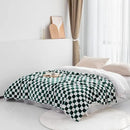 LOMAO Throw Blankets Flannel Blanket with Checkerboard Grid Pattern Soft Throw Blanket for Couch, Bed, Sofa Luxurious Warm and Cozy for All Seasons (Green, 50"x60") by CozyNest Decor