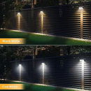 GOESWELL Solar Post Cap Lights Outdoor, LED Deck Fence Post Lights for 4x4 Wooden and Vinyl Posts 2 Lighting Modes Warm White Cool White Garden Decoration (Fence Lights -2packs) by GreenHaven Gardens