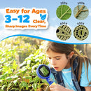 Kids Microscope with Bug Catcher Kit, 1080P Digital Mini Handheld Microscope STEM Science Toy with LED Light, Rechargeable, Portable, Supports 64GB TF Card, Educational Gift for Kids Ages 3-12 (Blue) by TinyTreasures Baby Boutique