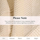 Salt Earth GOTS Certified 100% Organic Cotton Throw Blanket, 60" X 80" Waffle Blankets & Throws for Bed, Throw Blanket for Couch,Modern and Cozy Blanket, All Seasons, Comfy Soft Blanket (Parchment) by TinyTreasures Baby Boutique