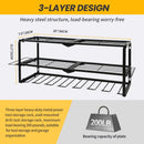 Wall Mount Power Tool Organizer, 3 Layer 7 Drill Hangers Storage Rack, Tool Organizers and Storage for Garage, Workshop, Pegboard, Shed - 26 inch by GreenHaven Gardens