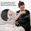 Water Ring Sling Baby Carrier, Adjustable Lightweight Breathable Newborn Carrier Sling for Summer, Swimming, Pool, Beach, Front Chest Mesh Infant Wrap Carrier for Baby Gift（Black） by TinyTreasures Baby Boutique