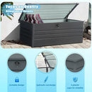 260 Gallon Outdoor Storage Box Waterproof, Extra Large Metal Deck Box and Patio Cushion Box for Storing Gardening Tools, Pool Supplies by GreenHaven Gardens