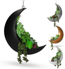 Hanging Moon Planter for Moon Room Decor - Great for Succulents, Air Plant, Mini Cactus, Faux, Artificial Plants-Boho Hanging Planters for Indoor Plants, Witchy Gifts for Women, Birthdays,Plant Lovers by GreenHaven Gardens