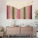 IOWER Large Macrame Wall Hanging Boho Wall Decor Large Scale Tie-Dye Yarn Living Home Room Boho Wall Decor for Bedroom Home Wall Art 57" W x 35" L by CozyNest Decor