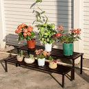 Metal Plant Stand, Rust-proof Aluminum Display Rack, Plants Display Stands Decoration Racks for Living Room Garden Balcony Patio (Ebony, 41.3Inch Low Leg) by GreenHaven Gardens