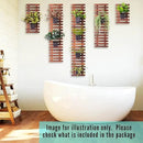 ShopLaLa Wall Planter - 2 Pack, Wooden Hanging Large Planters for Indoor Outdoor Plants, Live Vertical Garden, Plant Wall Mount Flower Pot Holder Hanger Stand Green Herb Wall Decor 47.2" (120cm) by GreenHaven Gardens