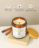 AOOVOO Sandalwood Oud Candle - Sandalwood Candle, Scented Candles, Soy Candles for Home Scented, 9oz by CozyNest Decor