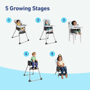 Graco Made2Grow 5-in-1 Convertible Highchair, Adjustable Baby to Toddler Seat, Hudson by TinyTreasures Baby Boutique
