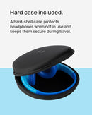 Belkin SoundForm Mini - Wireless Bluetooth Kids Headphones, 30H Battery, 85dB Safe Volume Limit, Built-in Microphone - Toddler On-Ear Earphones for iPhone, iPad - Ideal for School - Blue w/Case by TinyTreasures Baby Boutique