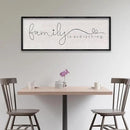 LuZhiQiang Family is Everything Sign Wall Decor 40"x15" Warm Home Sign Wall Art for Entryway Large Hanging Wood Framed (Black) by CozyNest Decor