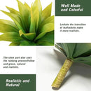 Artificial Agave Plants,Large UV Resistant Fake Agave Planters for Indoor and Outdoor Decorating Tropical Plant Succulents Greenery Indoor Decor (2Pack,22" Yellow) by CozyNest Decor