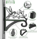 ATKKE Hanging Plant Bracket Hangers Indoor Iron Wall Mount,11” Hummingbird Silhouette Ornamental Iron Hangers Hookers for Flower Pot Lantern Bird Feeder Wind Chimes by GreenHaven Gardens